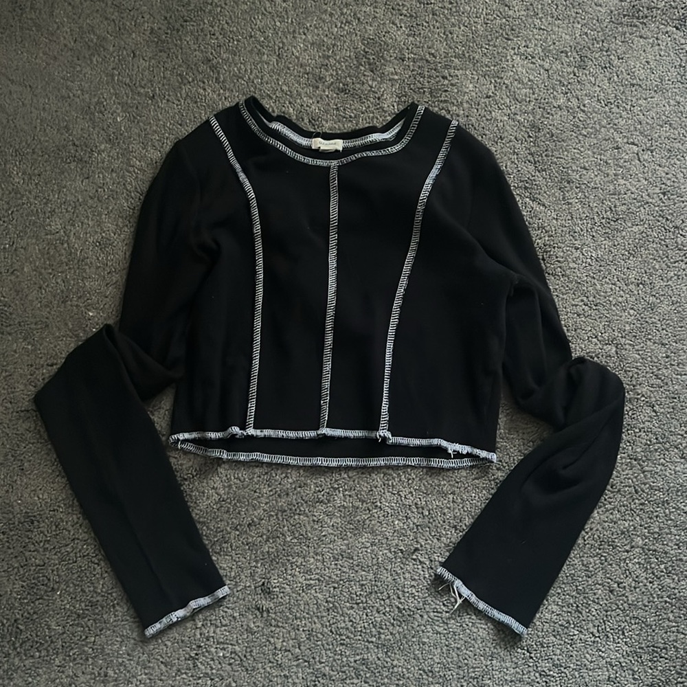 Garage Black Cropped Tee - Picture 2 of 2